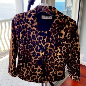 Tahari animal print jacket 2P